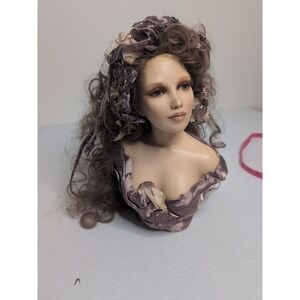 Rare Pat Thompson Vlasta Victorian Woman Doll # 9/25 Hand Painted Cultured Glass